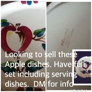 Antique Apple Dishes